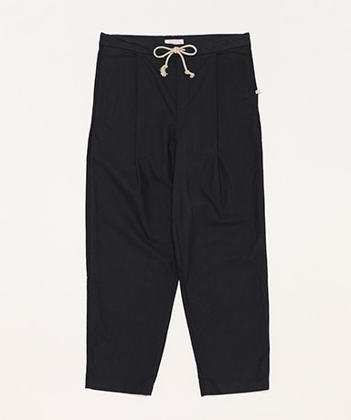 60's Vintage Bedsheet - 1 Tuck Trousers / Drawstring(M(MEN