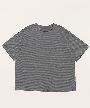 Beatnik Border T-Shirt(L(MEN) Gray Black/グレーブラック): Porter 