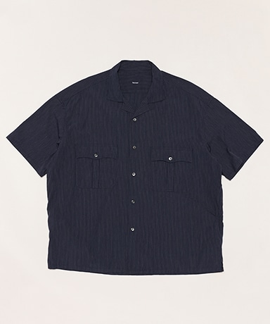 Kerouac Pin Stripe Shirt(L(MEN) Navy/ネイビー): Porter Classic