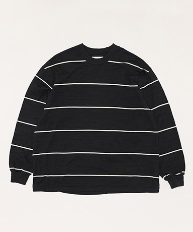 C/NAPP Border L/S Tee(2(MEN) Black-Body×Ivory-Line/ブラックボディ