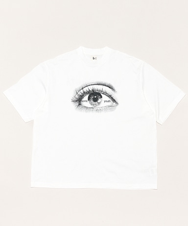 eye Print Tee WIDE(2(MEN) White/ホワイト): blurhms ROOTSTOCK