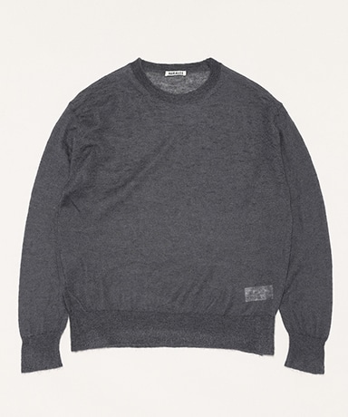 Kid Mohair Sheer Knit P/O(3(MEN) Dark Gray/ダークグレー): AURALEE