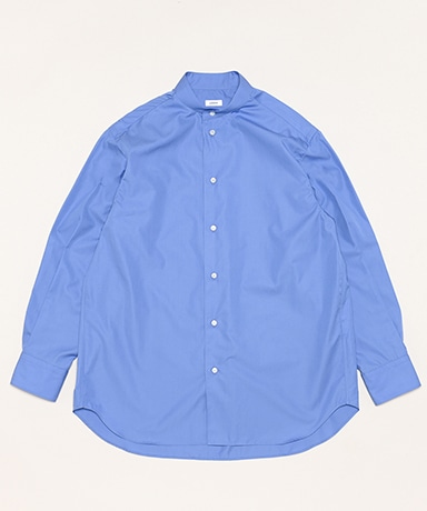 LOEFF Cotton Broad Band Collar Shirt(0(WOMEN) Cobalt/コバルト): LOEFF