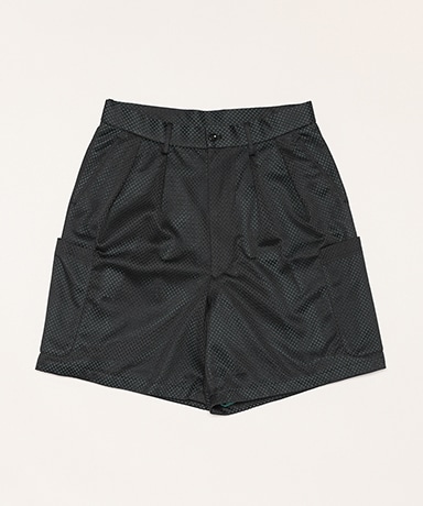 Poly Mesh Cargo Shorts(L(MEN) Black×Green/ブラック×グリーン): NEAT