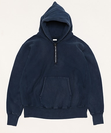 Vintage Half Zip Sweat Hoodie(2(MEN) Navy/ネイビー): A.PRESSE