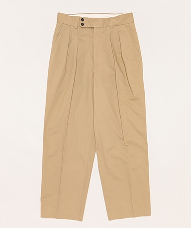 2Tuck Chino Pants(L(MEN) Beige/ベージュ): HAND ROOM