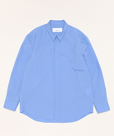 Dropped Shoulder Top with Shirts Collar(1(MEN) Sky Blue/スカイブルー): OVERCOAT