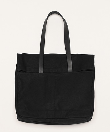 Canvas and Leather Fold Weekender(ONE Black×Black/ブラック