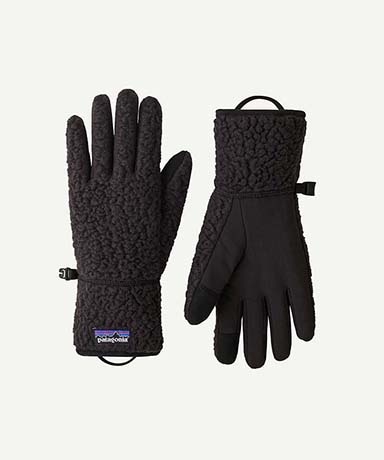 Retro Pile Fleece Gloves