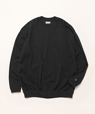 FLUTTER 長袖カットソー/L セール】無地長袖クロップド丈カットソー（Tシャツ/カットソー