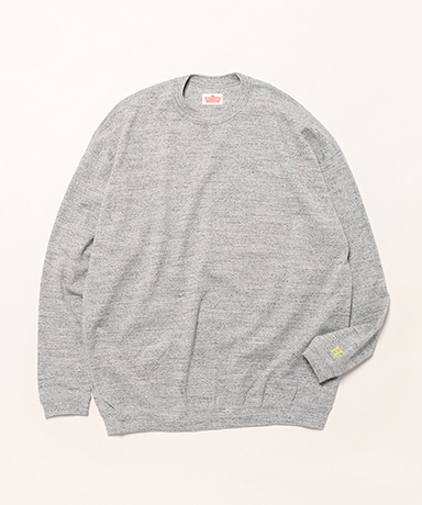 ストレッチフライス9.5oz ヘムリブロングスリーブTシャツ