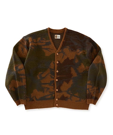 ×TOWNCRAFT シャギーパターンカーディガン