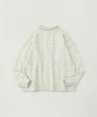 Merino Wool Roll Neck Sweater Made by Guernsey Woollens