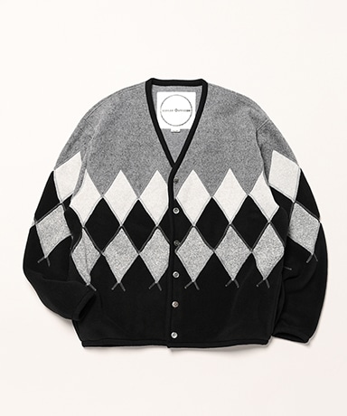 Argyle Fleece Cardigan