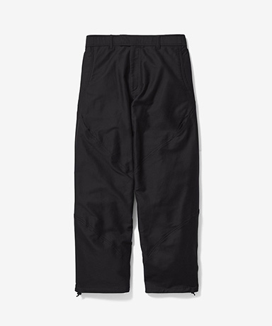 Cotton Silk Blend Helicoid Wide Pants (Unisex)
