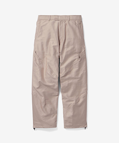 Cotton Silk Blend Helicoid Wide Pants (Unisex)