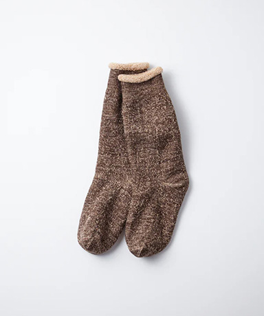 Double Face Crew Socks "Merinowool & Brown OG"