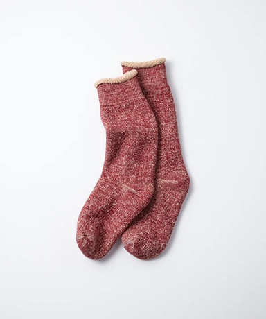 Double Face Crew Socks "Merinowool & Brown OG"