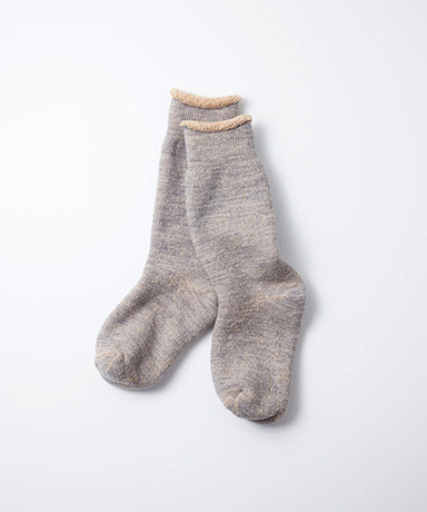 Double Face Crew Socks "Merinowool & Brown OG"