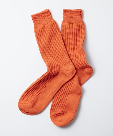 Cotton Waffle Crew Socks