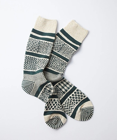 Multi Jacquard Crew Socks