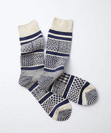 Multi Jacquard Crew Socks