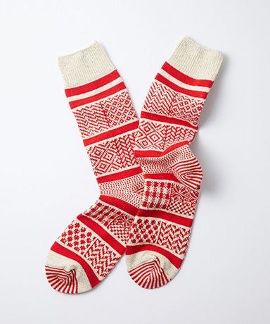 Multi Jacquard Crew Socks