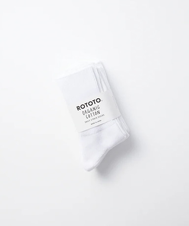 Organic Daily 3 Pack Ribbed Crew Socks