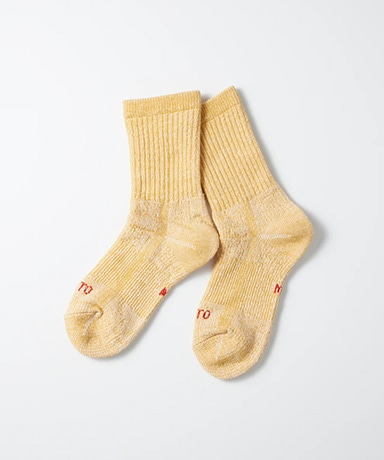 Double Face Mini Crew Socks "Organic Cotton"