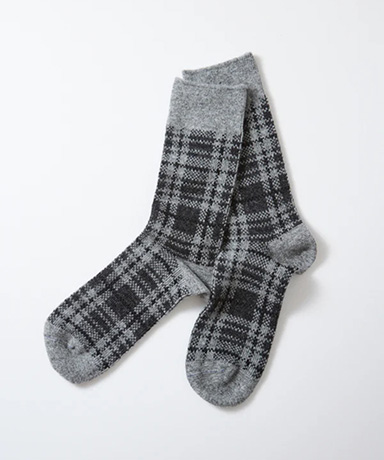 Check Pattern Merino Socks