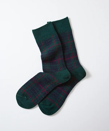 Check Pattern Merino Socks