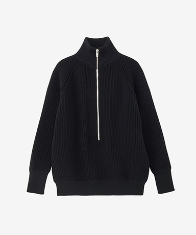 Calamintha/ Low Gauge Half Zip (Unisex)
