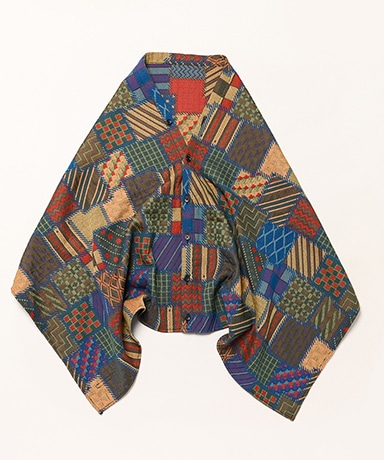 Button Shawl - Geometric PW Jacquard