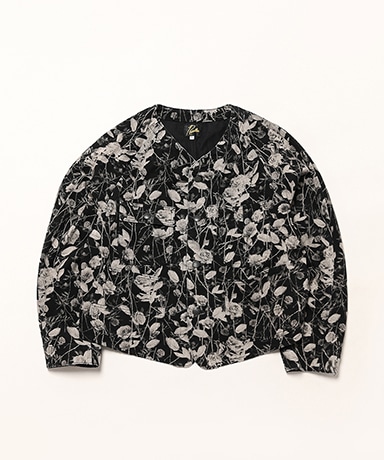 Engineer Jacket - 10oz Denim / Rose Printed