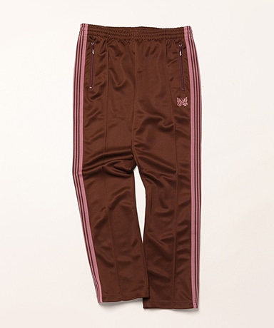 Needles 別注 Narrow Track Pants ブラック ブラウン Narrow Track Pant - Poly Smooth(L(MEN) Brown/ブラウン): NEEDLES
