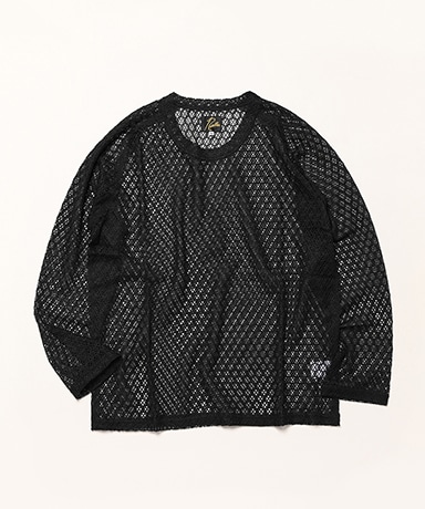 トップス Needles L/S U-Neck Tee Raschel Lace NEEDLES ニードルズ L/S U-Neck Tee - Raschel Lace｜BORN FREE