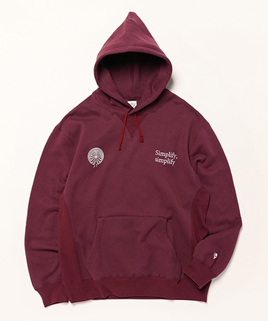 Emb. Hooded Sweat Shirt - Cotton French Terry(L(MEN) H.Grey