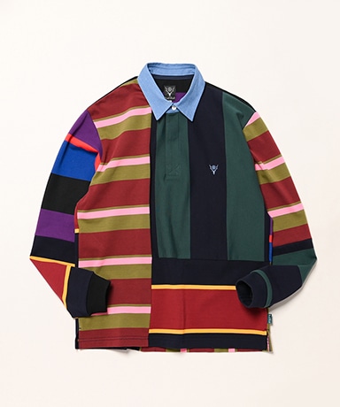 Rugger Shirt - Cotton Plainstitch / Crazy Pattern B