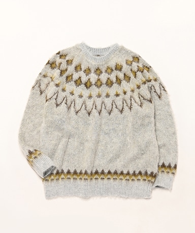 Mohair Crew Neck Sweater - Nordic Skull