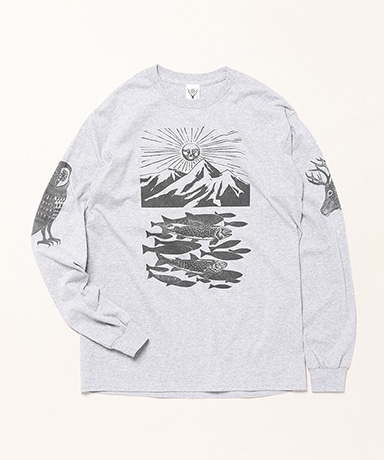 South2 West8 x F.KITAMURA L/S Tee - Cotton Jersey / A