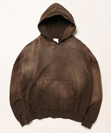 Oversized Crop Hoodie Aged