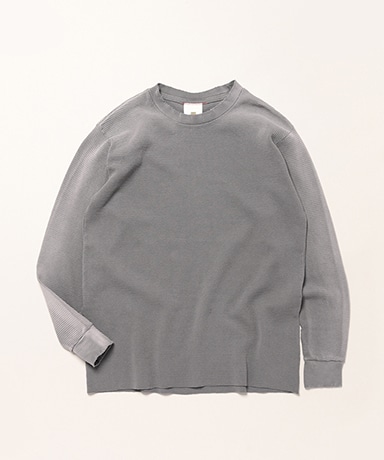 LIBEIRO グレー ロゴ入り 長袖カットソー S KOBE LETTUCE Tシャツ 長袖 ロンT レディース カットソー