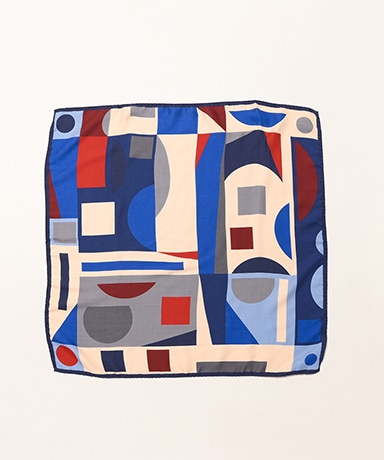 Cashmere Silk Scarf - Geometry (JF055353)