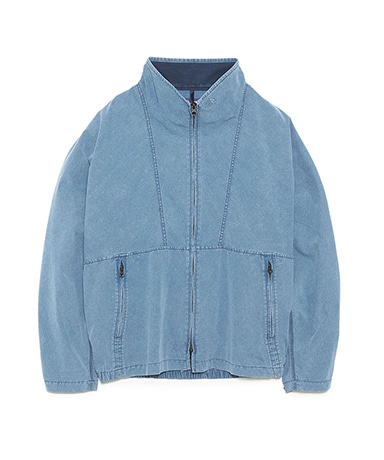 ノースフェイス パープルレーベル レザー トラックジャケット ネイビー L相当 THE NORTH FACE PURPLE LABEL/ザノースフェイス】Indigo Stroll