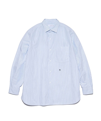 Regular Collar Stripe Wind Shirt