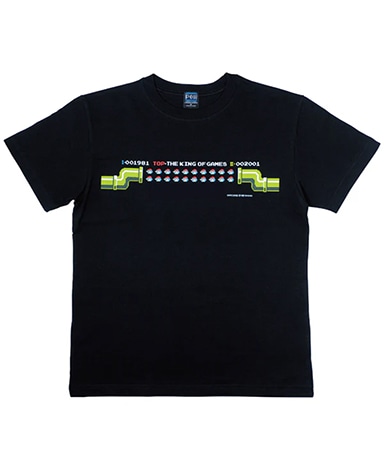 Tシャツ・カットソー GLOWNY SLEEK SLIT TEE 5BFM177 T-ADJUST-SLITS-R13 T-shirt with runway set print｜ブラック