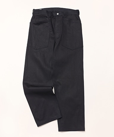 D Scoop Pants - Herringbone Denim