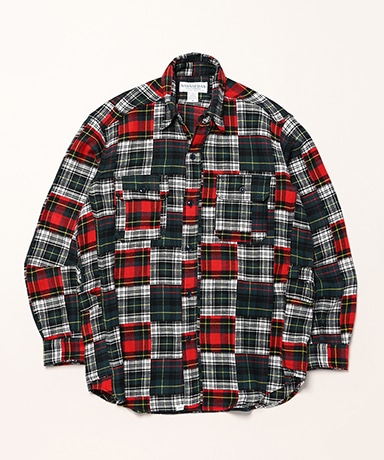 Gardener Shirt - Cotton Double Patchwork