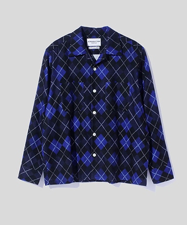Argyle Open Collar Shirt