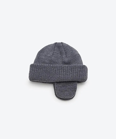 Merino Wool Ear Watch Cap (No.MKNY252008)
